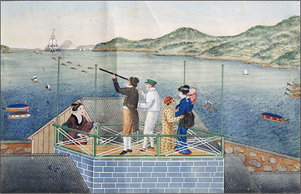 蘭館図（蘭船入港図）